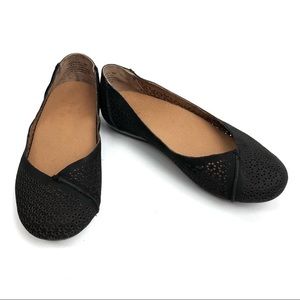 OluKai | black leather cutout Comfort flats